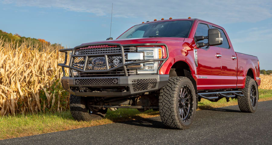 A great aftermarket bumper to upgrade with is the Ranch Hand Midnight series.